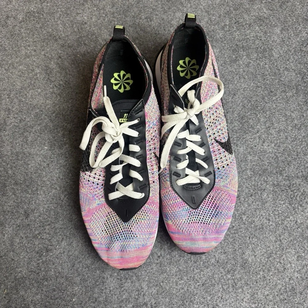 Nike Air Max Flyknit Racer Ghost Green Pink Blast Men's Size 11 DJ6106-300